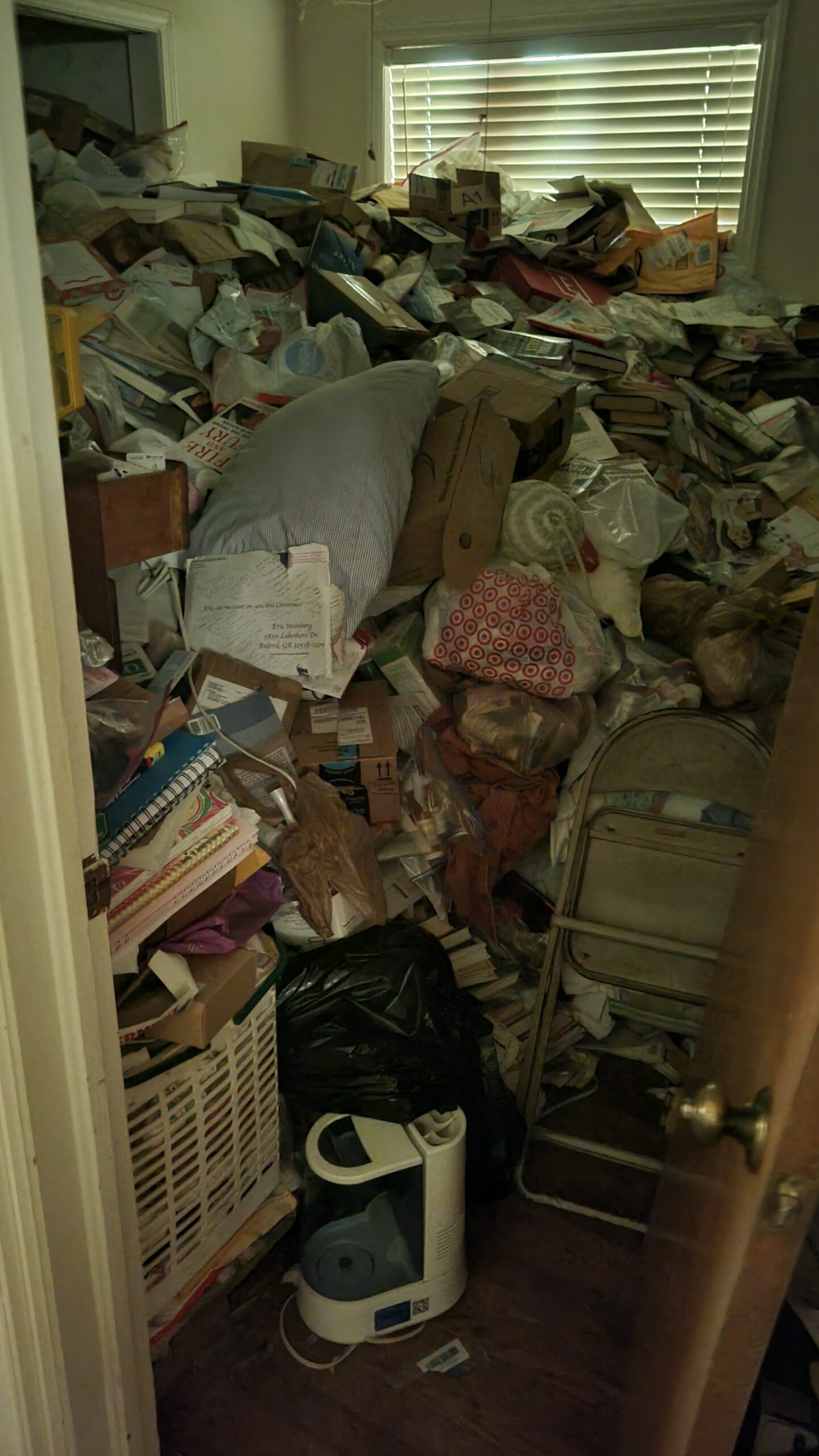 hoarder bedroom before cleanout